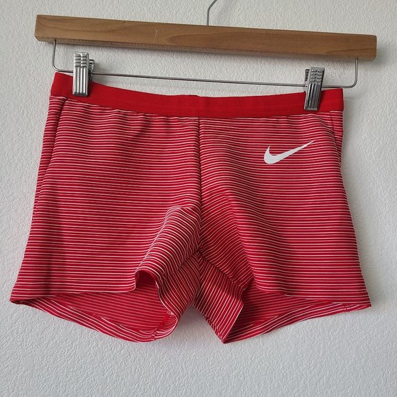NEW Nike Womens Pro Elite Track & Field Shorts AO8486-000 Size M Red - Picture 1 of 4